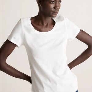 Quince Cotton Modal Scoop Neck Tees